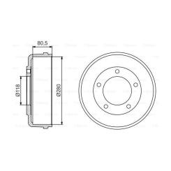 Тормозной барабан Bosch 0 986 477 203 Фото