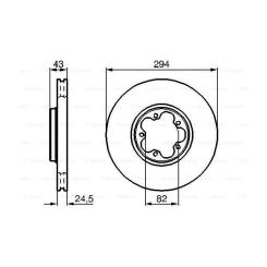 Тормозной диск Bosch 0 986 478 303 Фото 4