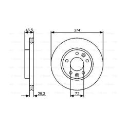 Тормозной диск Bosch 0 986 479 444 Фото 4