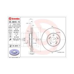 Тормозной диск Brembo 09.8840.11 Фото