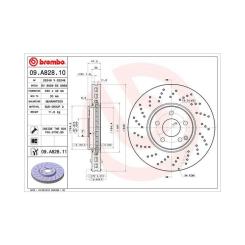 Тормозной диск Brembo 09.A828.11 Фото
