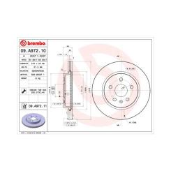 Тормозной диск Brembo 09.A972.11 Фото