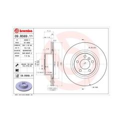 Тормозной диск Brembo 09.B569.11 Фото