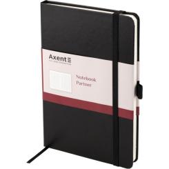 Блокнот Axent Partner Grand, 210х295, 100 арк, кліт, чорний Фото 1