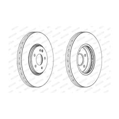 Тормозной диск FERODO DDF1670C-1 Фото