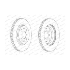 Тормозной диск FERODO DDF2070C Фото