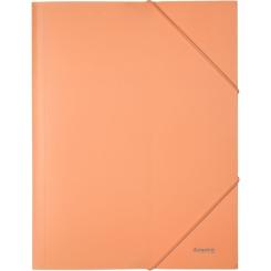 Папка на резинках Axent A4 430 мкм Pastelini peach Фото