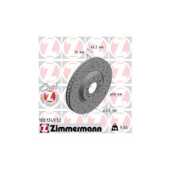 Тормозной диск ZIMMERMANN 100.1249.52 Фото