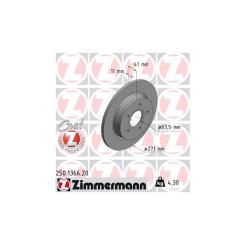 Тормозной диск ZIMMERMANN 250.1366.20 Фото
