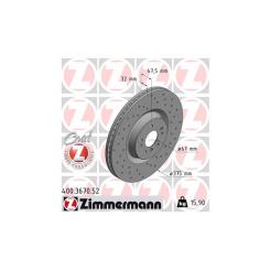 Тормозной диск ZIMMERMANN 400.3670.52 Фото