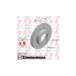 Тормозной диск ZIMMERMANN 590.2573.52 Фото