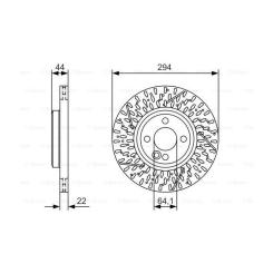 Тормозной диск Bosch 0 986 479 A69 Фото