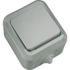 Переключатель MAKEL IP 44 серая Фото