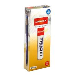 Ручка шариковая Unimax автоматическая Trio RT, черная Фото 2