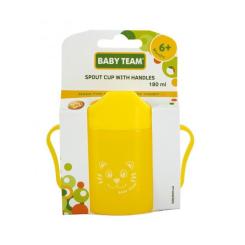 Поильник-непроливайка Baby Team со спаутом желтый 180 мл Фото 1