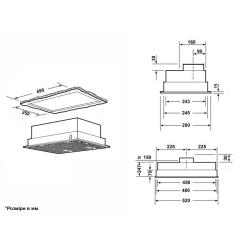 Вытяжка кухонная Interline WIND BL A/60/GL/ST Фото 2