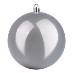 Елочная игрушка YES! Fun куля 10 см, сіра, перламутрова Фото