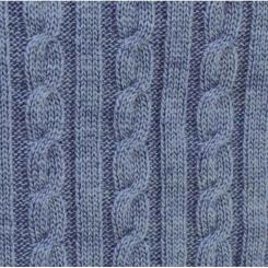 Плед Прованс Soft косы Синий меланж 90x130 см Фото 2