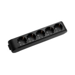 Колодка для удлинителя Panasonic X-tendia с заземлением 5 гнезда black Фото