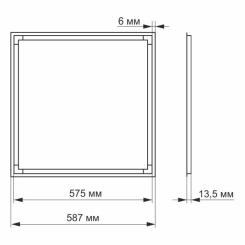 Светильник Videx LED панель ART 40W 5000K Фото 1
