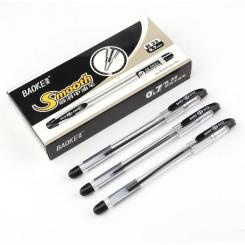 Ручка масляная Baoke 0.7 мм, черная Smooth Фото 1