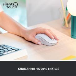 Мышка Logitech Signature M650 L Wireless LEFT Off-White Фото 2