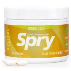 Жевательные резинки с ксилитом Spry натуральные фруктовые 100 шт. Фото 1