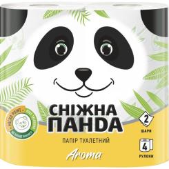 Туалетная бумага Сніжна Панда Aroma 2 шари 4 рулони Фото