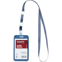 Бейдж Axent чехол SoftTouch матовый, 54х85мм, дымчато синий Фото 5