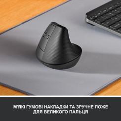 Мышка Logitech Lift Left Vertical Ergonomic Wireless/Bluetooth Gr Фото 1