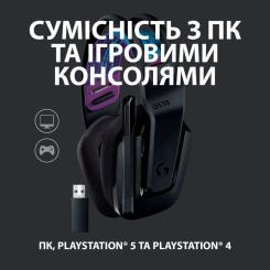 Наушники Logitech G535 Lightspeed Wireless Gaming Headset Black Фото 4