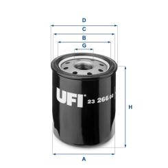 Фильтр масляный UFI 23.266.00 Фото