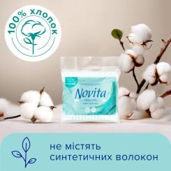 Ватные палочки Novita Delicate в полиэтиленовом пакете 100 шт. Фото 2