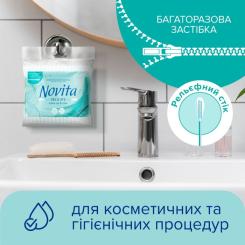 Ватные палочки Novita Delicate в полиэтиленовом пакете 100 шт. Фото 3