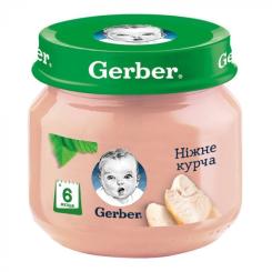 Детское пюре Gerber нежный цыплёнок 80 г Фото