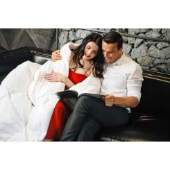 Одеяло MirSon пухова Luxury Exclusive 080 зима 155x215 см Фото 11