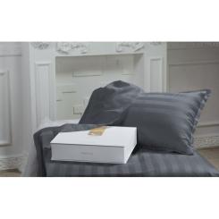 Постельное белье MirSon Сатин Premium Жаккард Graphite 200х220 Фото
