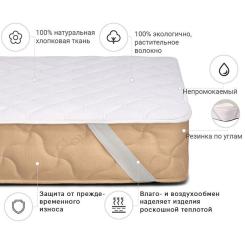 Наматрасник MirSon № 965 Natural Line Стандарт Cotton 80x190 см Фото 1