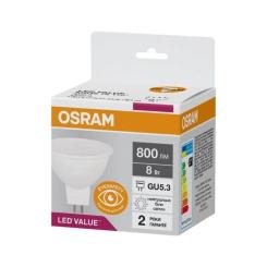 Лампочка Osram LED VALUE, MR16, 8W, 4000K, GU5.3 Фото 1