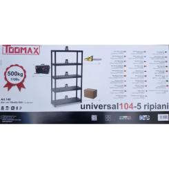 Стеллаж Toomax 5 полок cm. 100x40x180h black Фото 3