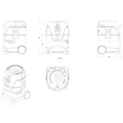 Пылесос строительный Metabo ASA25LPC Фото 3