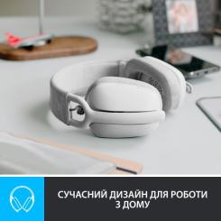 Наушники Logitech Zone Vibe 100 Wireless Off-White Фото 1