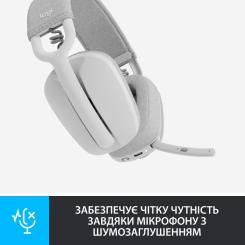 Наушники Logitech Zone Vibe 100 Wireless Off-White Фото 2