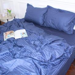 Постельное белье MirSon Satin 30-0020SmokyBlue 160х220 Сімейний Фото