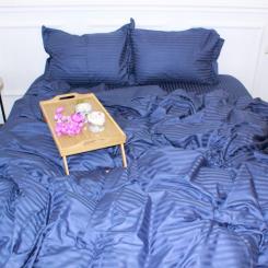 Постельное белье MirSon Satin 30-0020SmokyBlue 160х220 Сімейний Фото 1