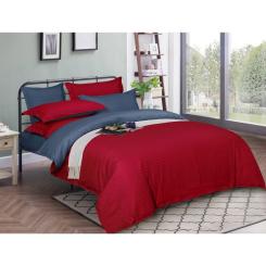 Постельное белье MirSon Satin Stripe 30-0018+ 30-0020Nariman 160х220 Сімей Фото