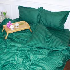 Постельное белье MirSon SatinStripe 30-0017Green 175х210 Двоспальний Фото 2