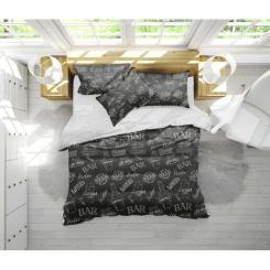 Постельное белье MirSon Бязь 17-0510 Beer Bar blac Євро Фото