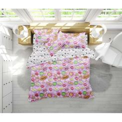 Постельное белье MirSon Бязь 17-0512 Bombs pink Сімейний 160x220 Фото