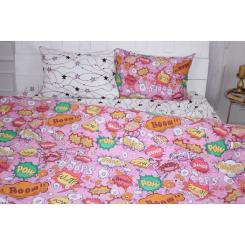 Постельное белье MirSon Бязь 17-0512 Bombs pink Сімейний 160x220 Фото 1